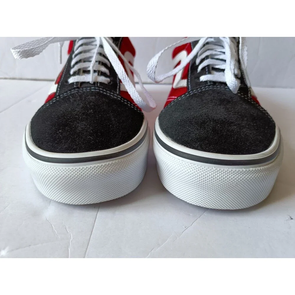 Vans Old Skool Shoes OTW Sidewall Black Red Men's Size 8 Low Top VN0A38G1VRH